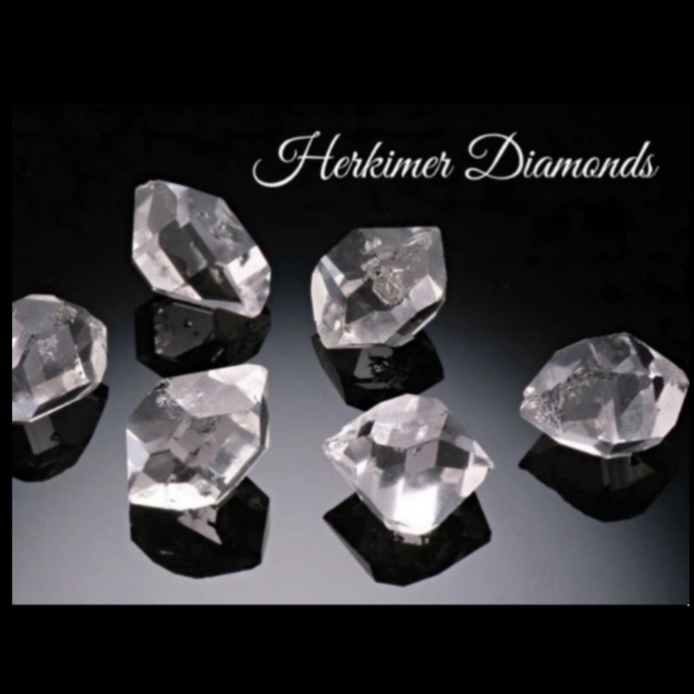 Genuine herkimer diamonds crystal quartz clear cz boho earrings rhinestone - Picture 2 of 11